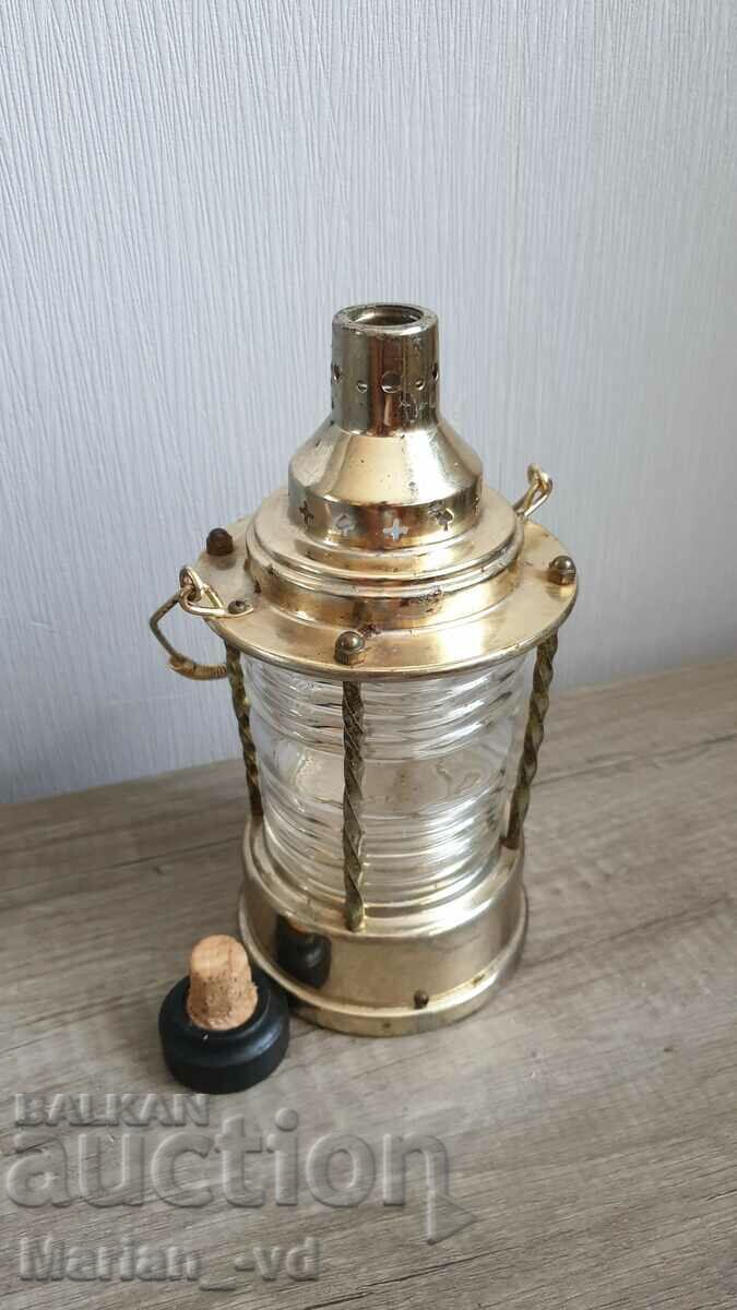 Glass alcohol bottle with lantern - 6 Glass alcohol bottle with lantern - 6