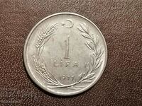 1977 year 1 lira Turkey