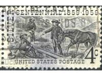 Hallmarked Silver Centennial 1959 USA stamp