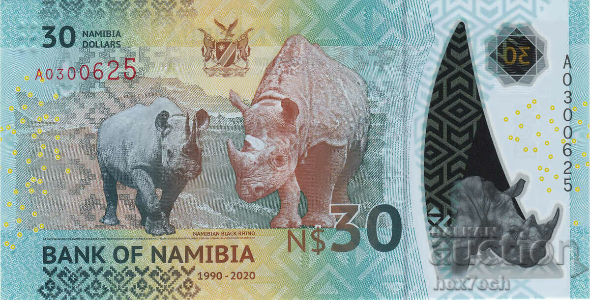 Licitație ❤️ ⭐ Namibia 2020 30 USD Polymer UNC Nou ⭐ ❤️ Licitație ❤️ ⭐ Namibia 2020 30 USD Polymer UNC Nou ⭐ ❤️