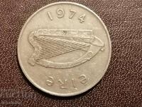 Eire 10 pence 1974 Fish