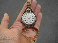 COLLECTIBLE SILVER POCKET WATCH WITH SAFE BOX