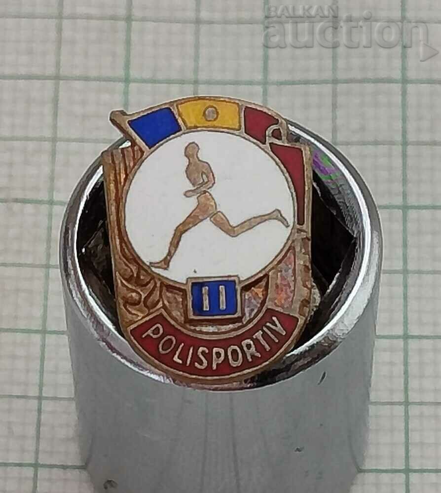 POLISPORTIV II DEGREE ROMANIA BADGE ENAMEL