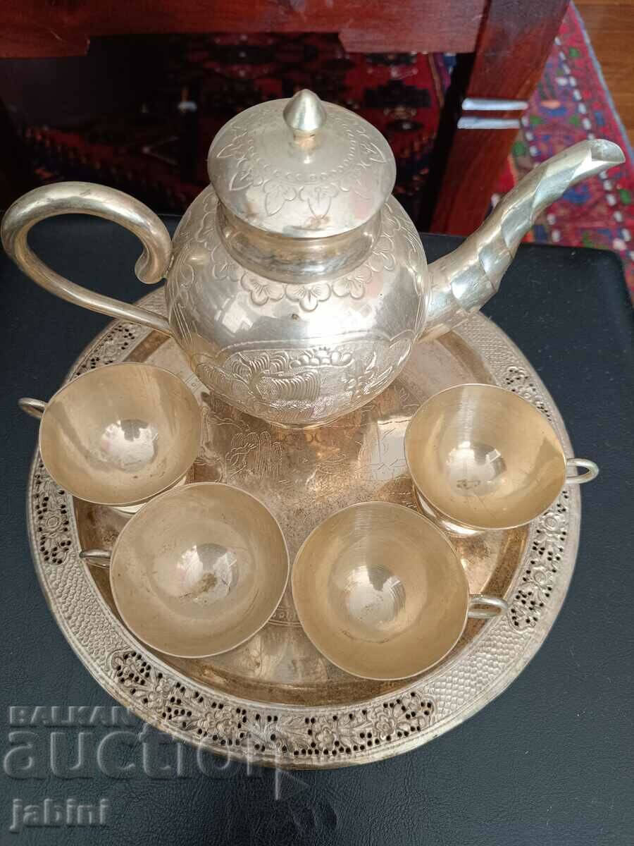 Silver plated tea set