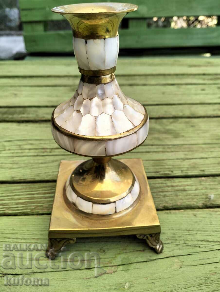 Art deco candle holder