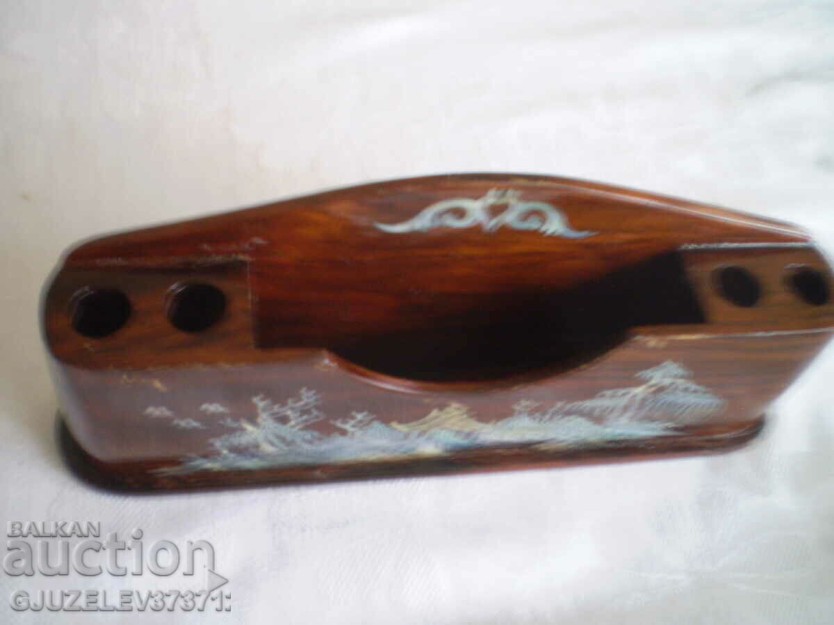 Vintich holder for letters and pens, mother-of-pearl wood with price 119.00 BGN | € 60.84 Vintich holder for letters and pens, mother-of-pearl wood with price 119.00 BGN | € 60.84