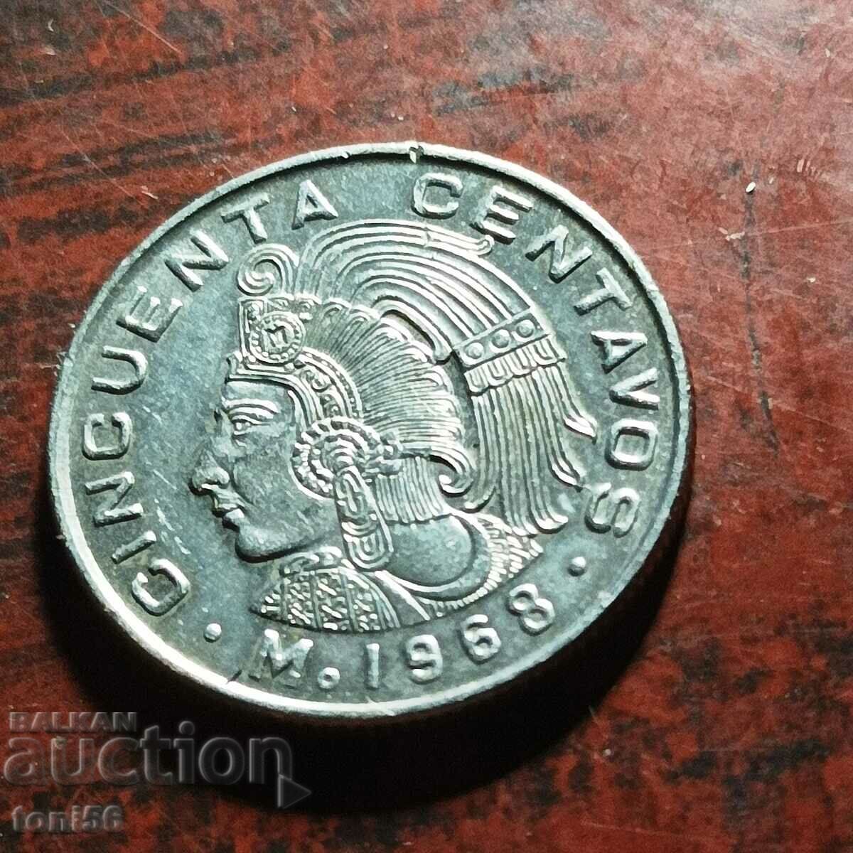 Mexico 50 centavos 1968