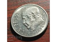 Mexico 1 peso 1974 aUNC