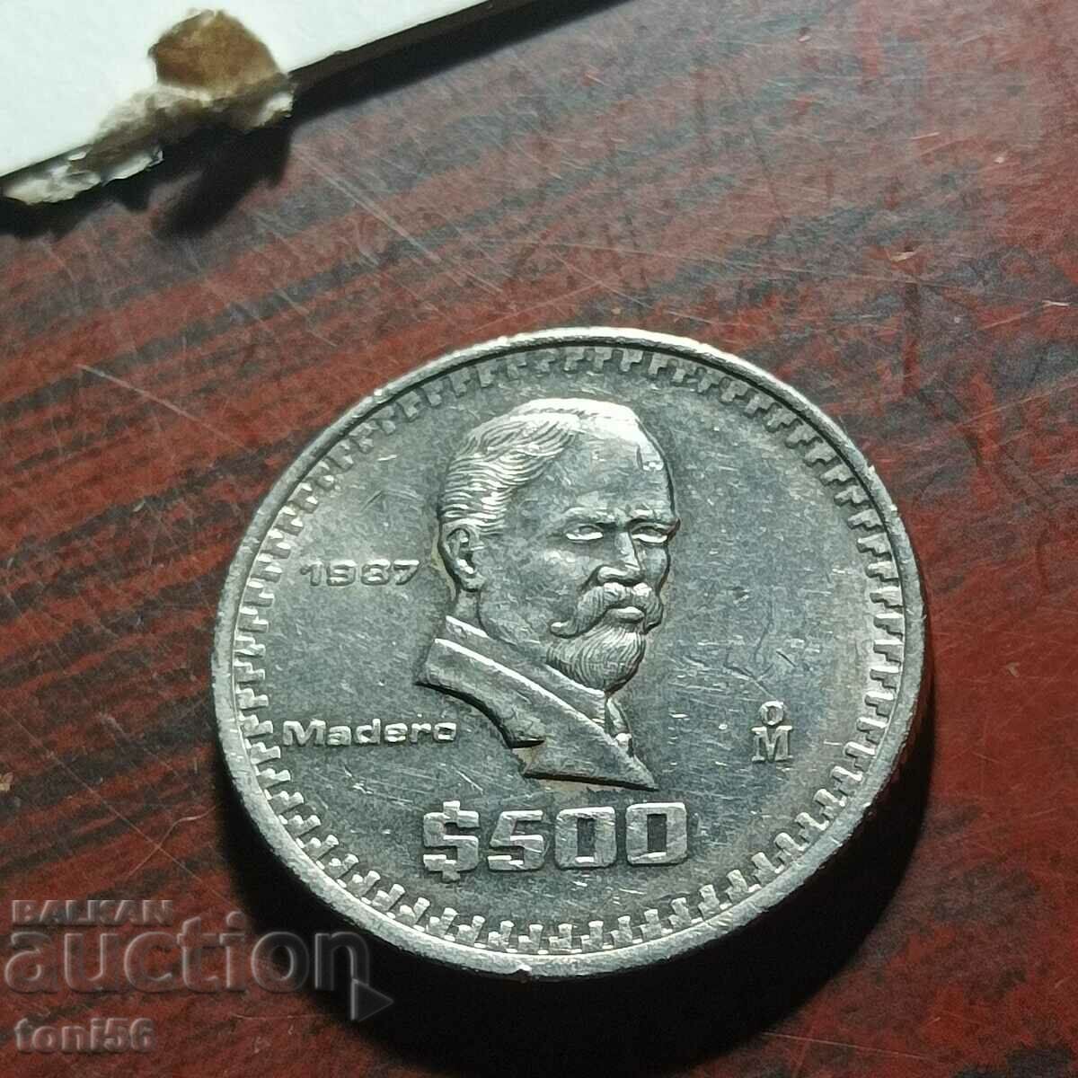 Mexico 500 pesos 1987