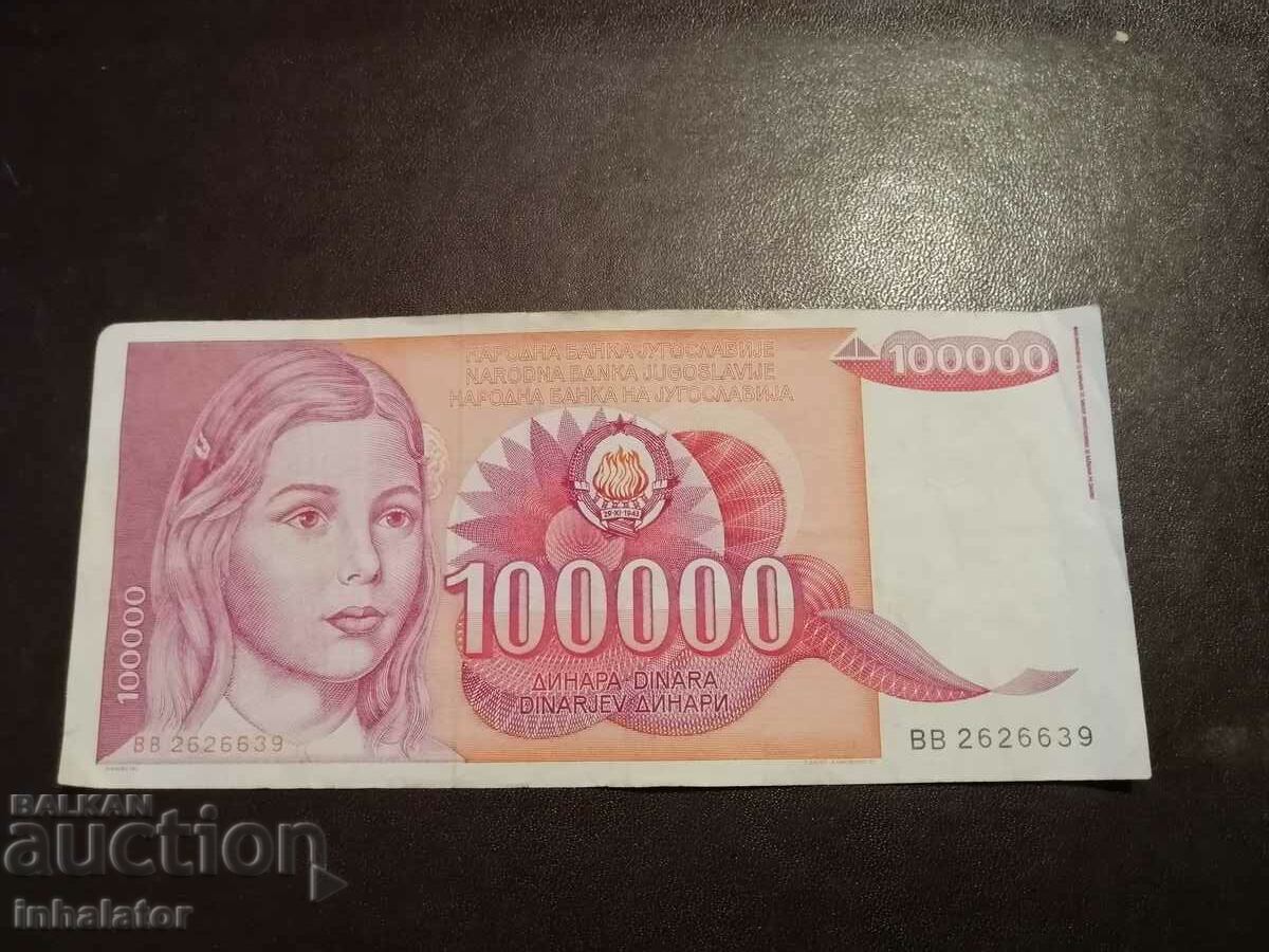 100.000 de dinari 1989 Iugoslavia