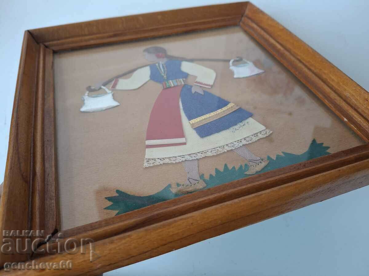 Handmade old painting, "Girl with mints" with price 12.00 BGN | € 6.14
