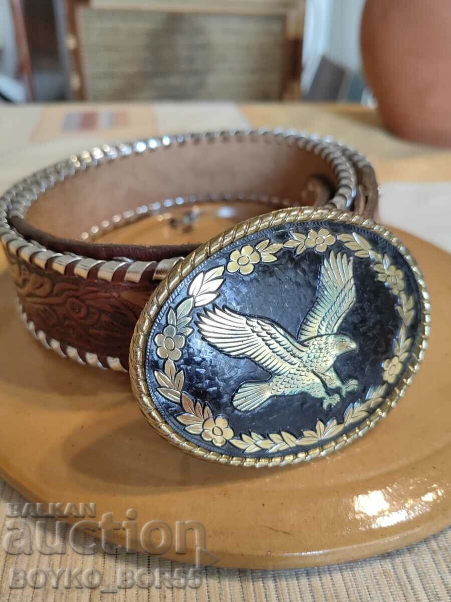 Original Branded American Leather Belt Genuine Leather with price 45.00 BGN | € 23.01