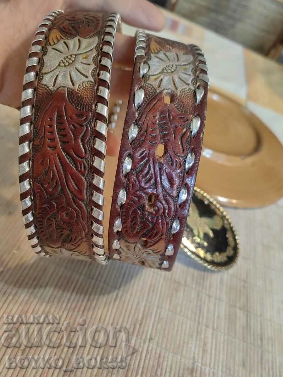 Original Branded American Leather Belt Genuine Leather - 6