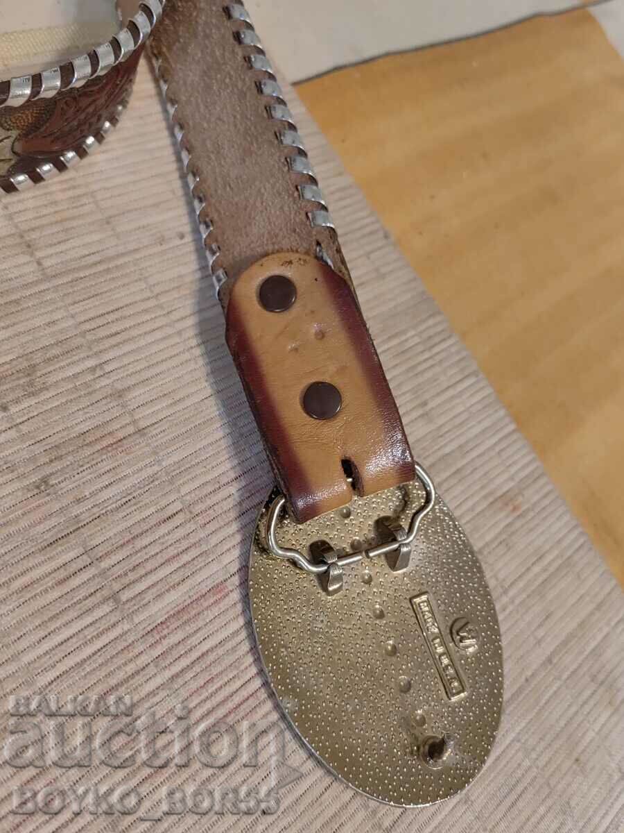 Original Branded American Leather Belt Genuine Leather - 7