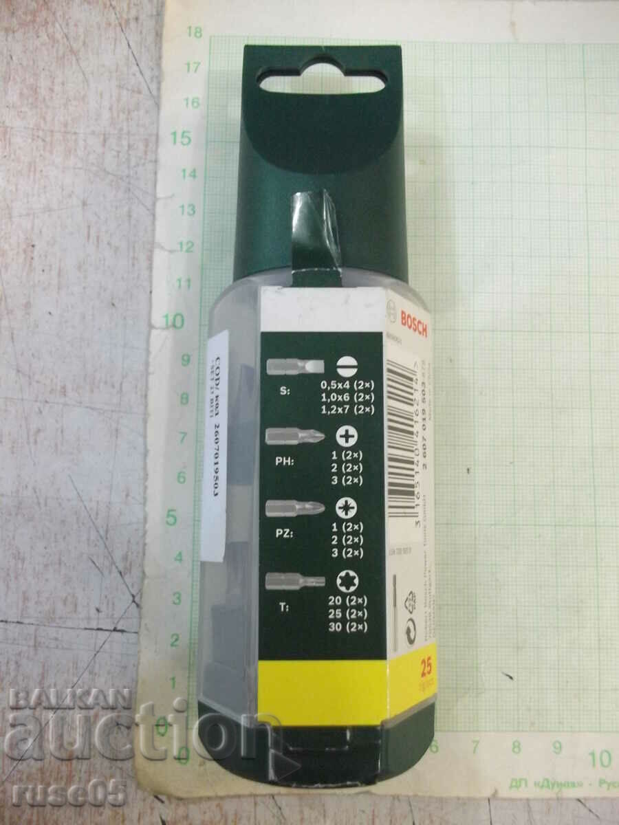 Delivery of Bits "BOSCH - 25 parts" set new Delivery of Bits "BOSCH - 25 parts" set new