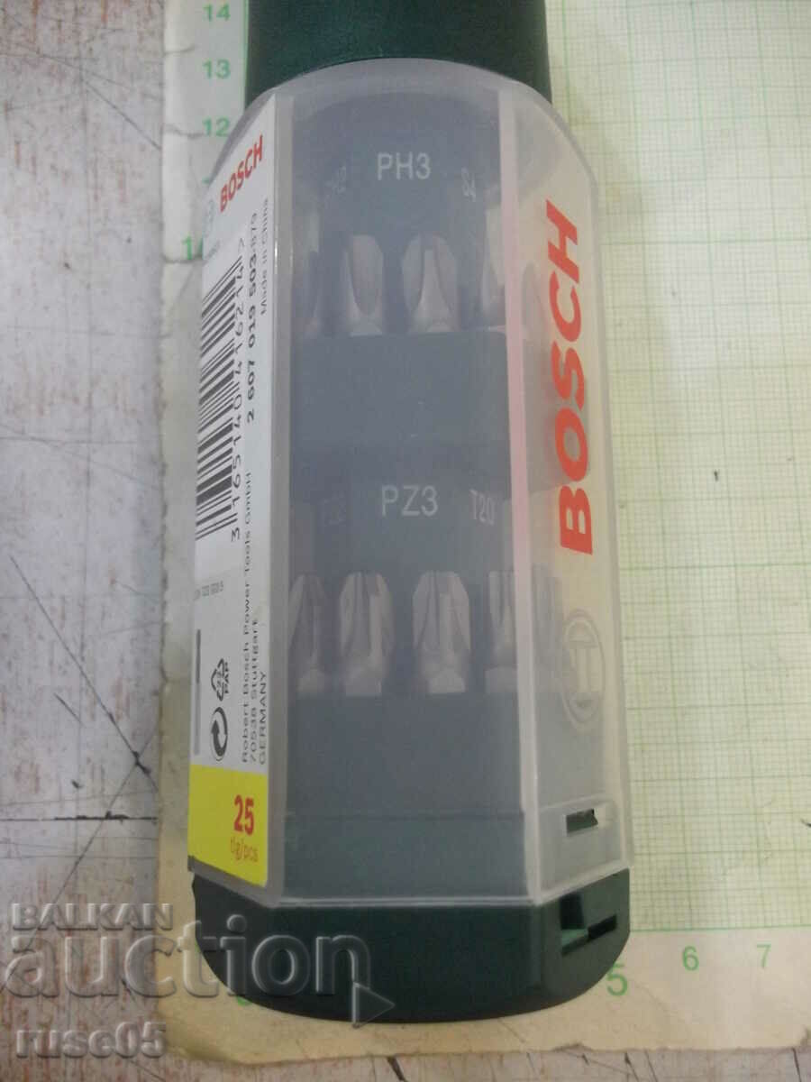 Bits "BOSCH - 25 parts" set new - 6 Bits "BOSCH - 25 parts" set new - 6