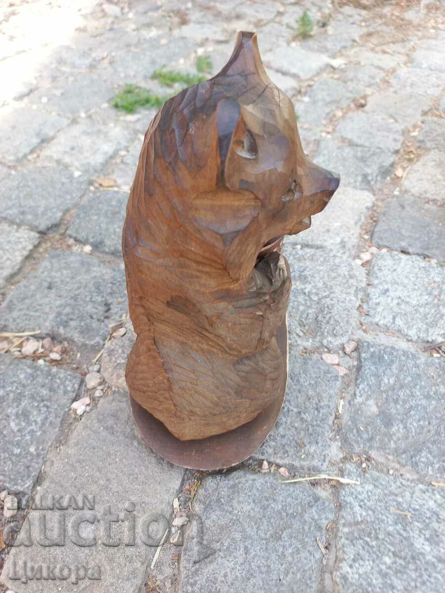 WOOD CARVING BEAR THE BEAR MOUSE - 6 WOOD CARVING BEAR THE BEAR MOUSE - 6