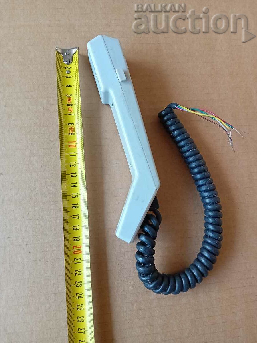 tub pentru căști cu microfon și buton de la postul de radio al Ministerului de Interne din anii 70 - 5