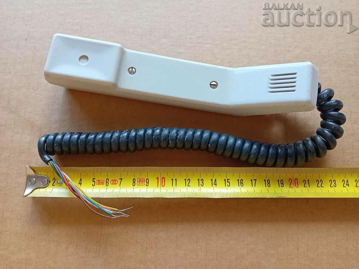 tub pentru căști cu microfon și buton de la postul de radio al Ministerului de Interne din anii 70 - 6