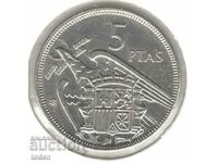 Spain-5 Pesetas-1957(1971)-KM# 786-Francisco Franco