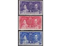 GB/Mauritius-1937-Coronation of KGV-series,MLH