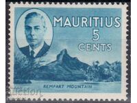 GB/Mauritius-1950-Regular-KGVI-in oval+Natural μοτίβα,MLH