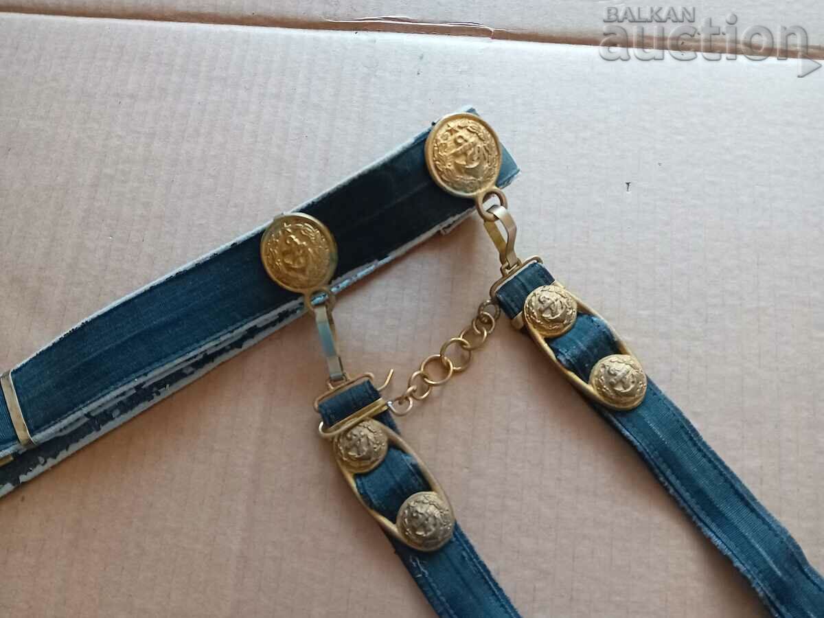 Naval officer belt with dagger brackets with price 141.00 BGN | € 72.09 Naval officer belt with dagger brackets with price 141.00 BGN | € 72.09