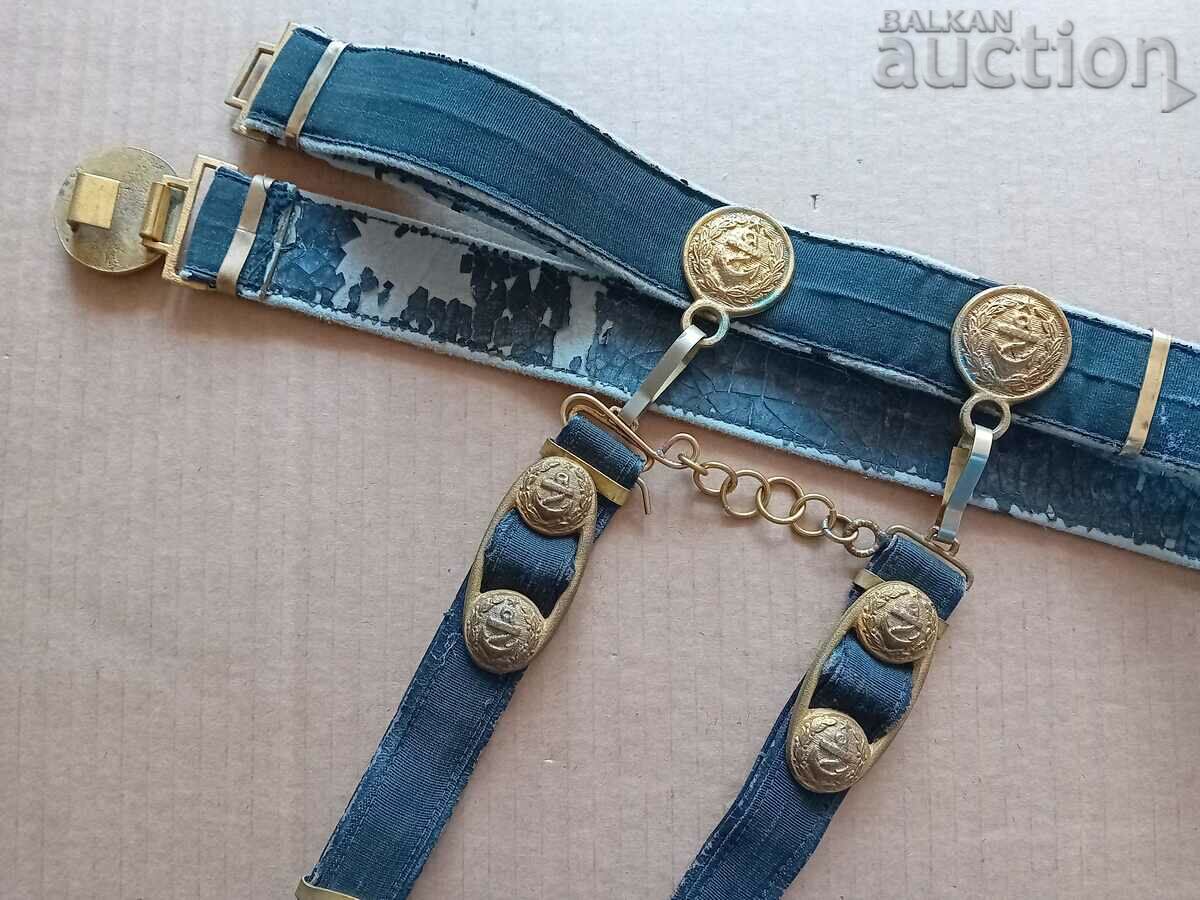 Naval officer belt with dagger brackets - 7 Naval officer belt with dagger brackets - 7