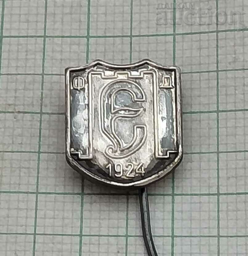 FD "ETER 1924" LARGE TORN BADGE