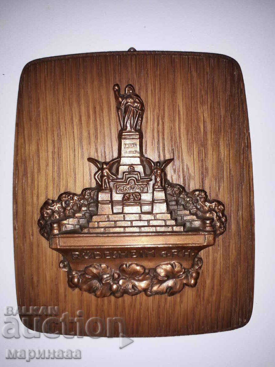 OLD PANEL. WOOD, COPPER TAM OLD PANEL. WOOD, COPPER TAM