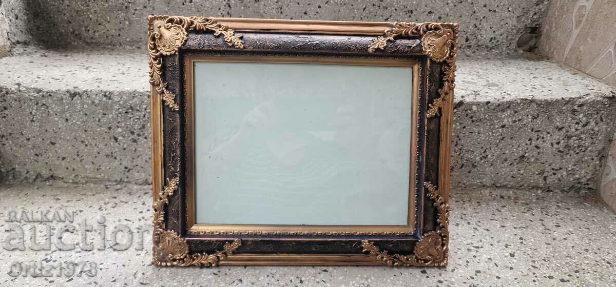 Baroque frame for a large photo, painting – 3 types of hanging.