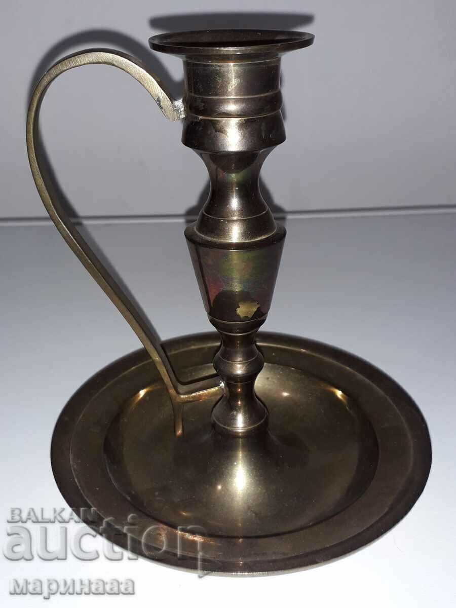 MASSIVE CANDLESTICK. BRASS with price 10.00 BGN | € 5.11 MASSIVE CANDLESTICK. BRASS with price 10.00 BGN | € 5.11