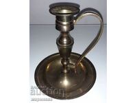 MASSIVE CANDLESTICK. BRASS