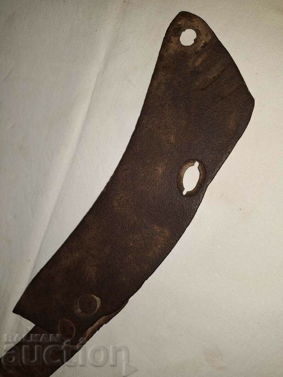 Old forged large primitive boar stamped satyr - 5