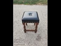 Beautiful solid leather stool!