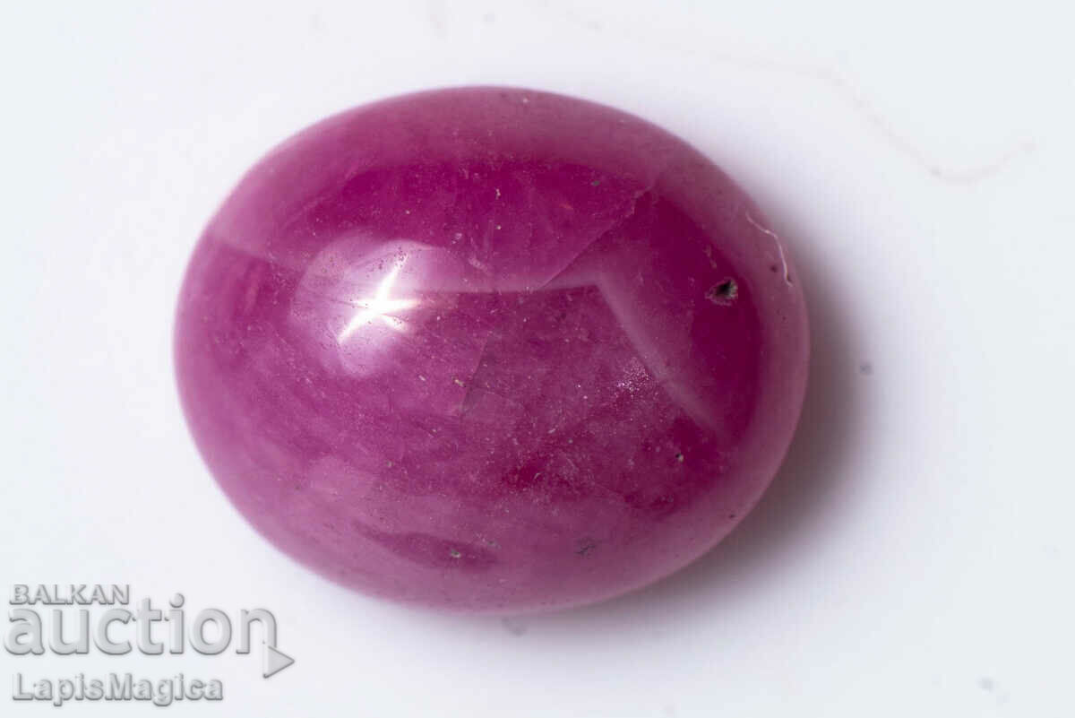 Ruby 3,55ct θερμαινόμενο οβάλ cabochon