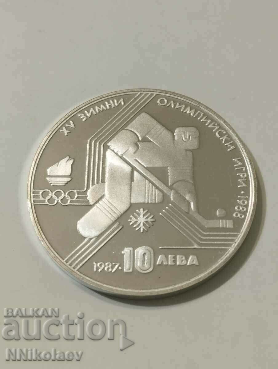 Auction 10 BGN 1987 Calgary 88 Hockey player Auction 10 BGN 1987 Calgary 88 Hockey player