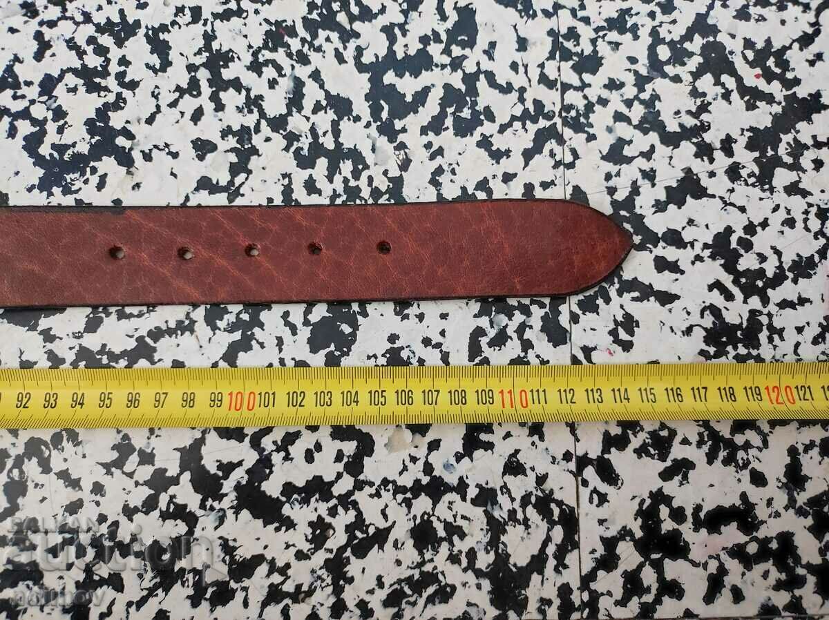 Колан естествена кожа 114 см / 4 см с цена 20.00 лв. | € 10.23 Колан естествена кожа 114 см / 4 см с цена 20.00 лв. | € 10.23