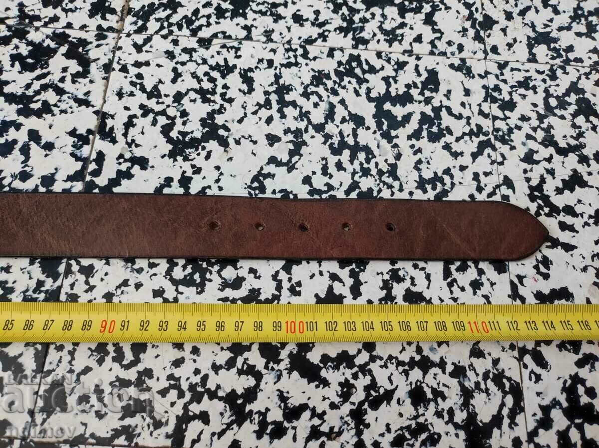 Genuine leather belt 114 cm / 4 cm with price 20.00 BGN | € 10.23