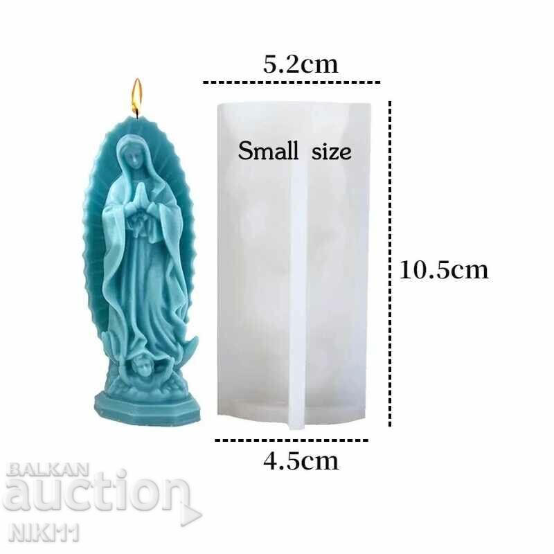 Силиконов молд 3Д Дева Мария Богородица за свещи сапун с цена 15.00 лв. | € 7.67 Силиконов молд 3Д Дева Мария Богородица за свещи сапун с цена 15.00 лв. | € 7.67