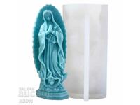 Silicone mold 3D Virgin Mary for soap candles