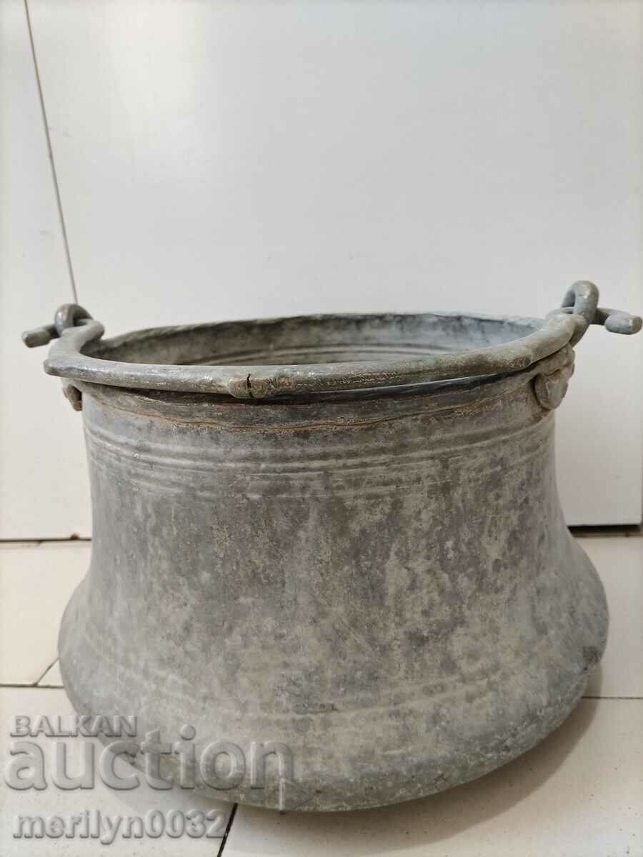 Tinned boiler, copper, water heater, copper copper vessel with price 108.00 BGN | € 55.22 Tinned boiler, copper, water heater, copper copper vessel with price 108.00 BGN | € 55.22