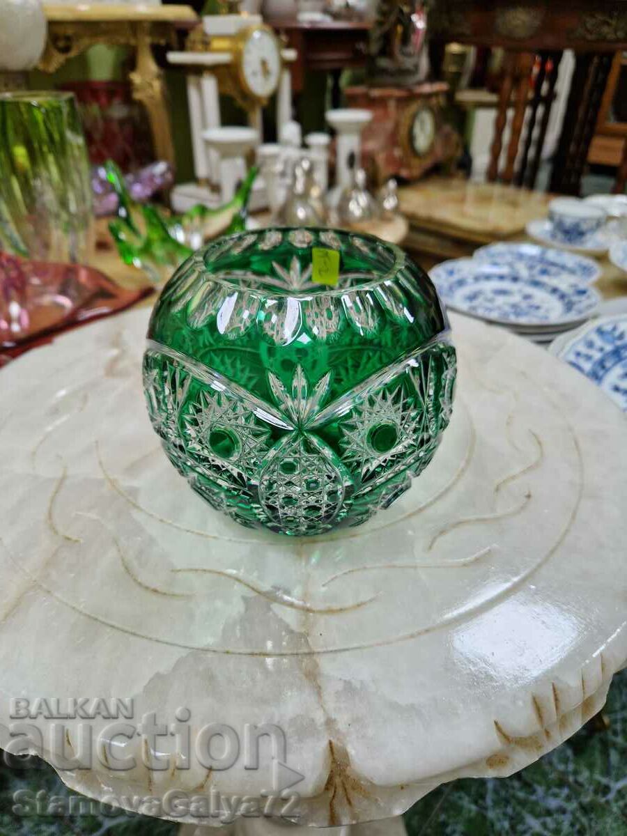 Beautiful German crystal vase