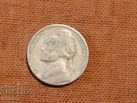 1957 D US 5 cents