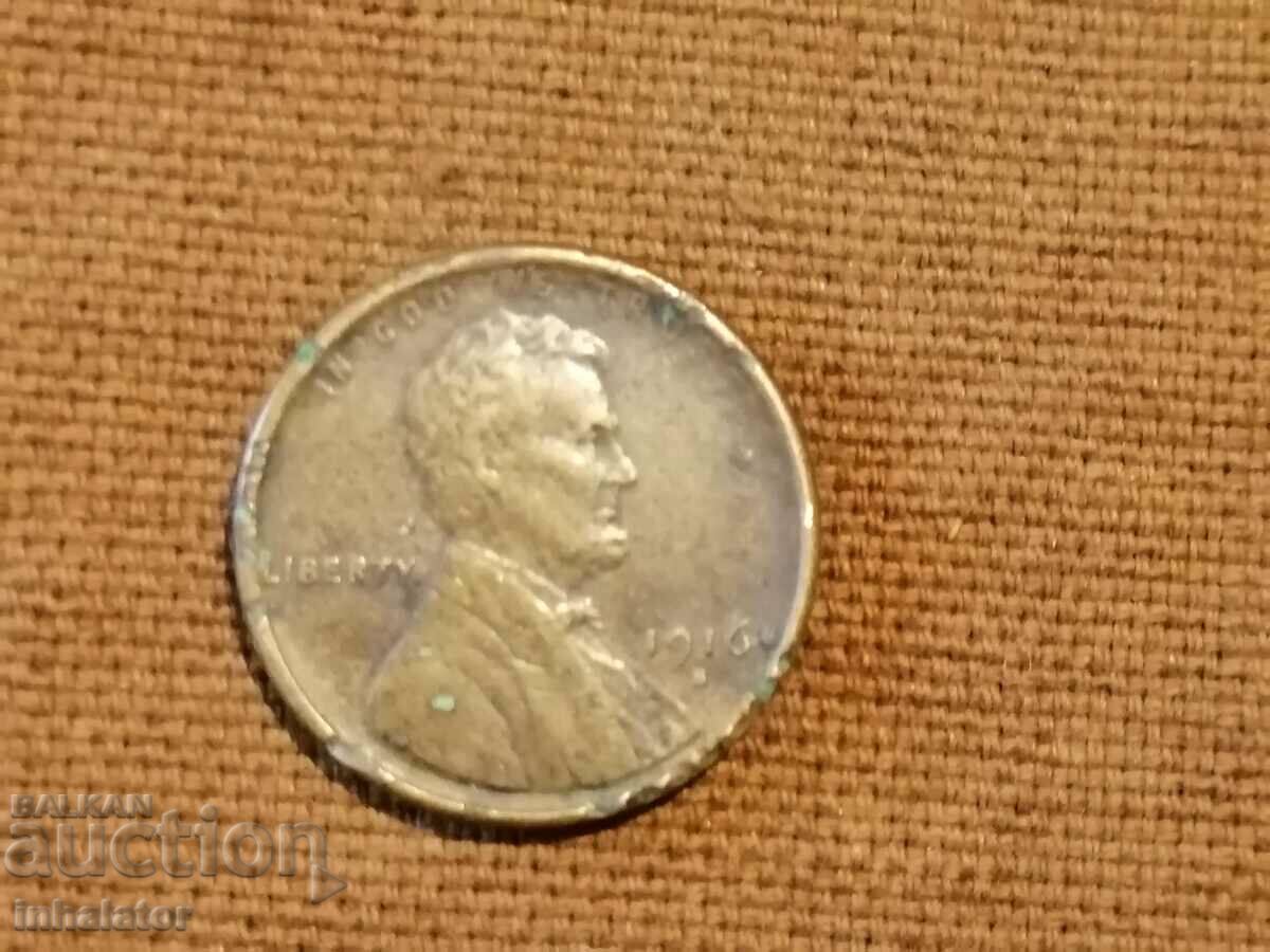 1916 S 1 Cent USA