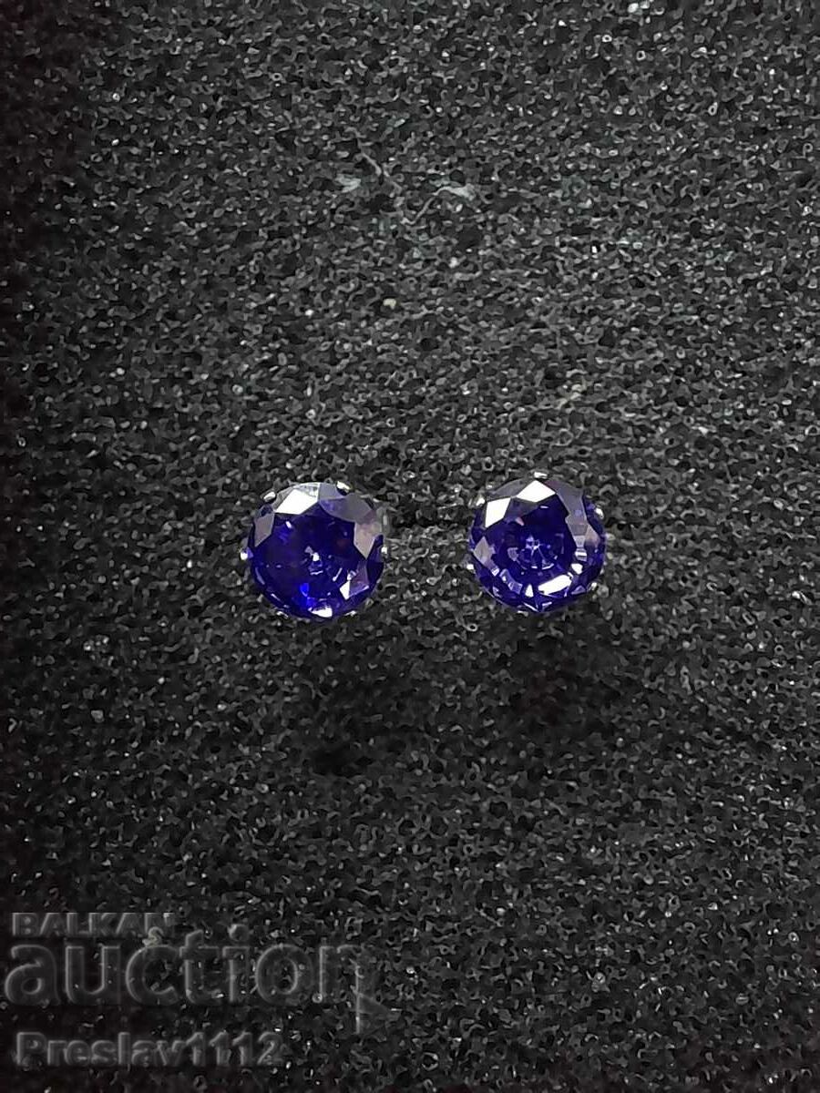 Silver earrings with Tanzanite 1.6ct