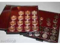 coin storage trays with drawer / protective cover