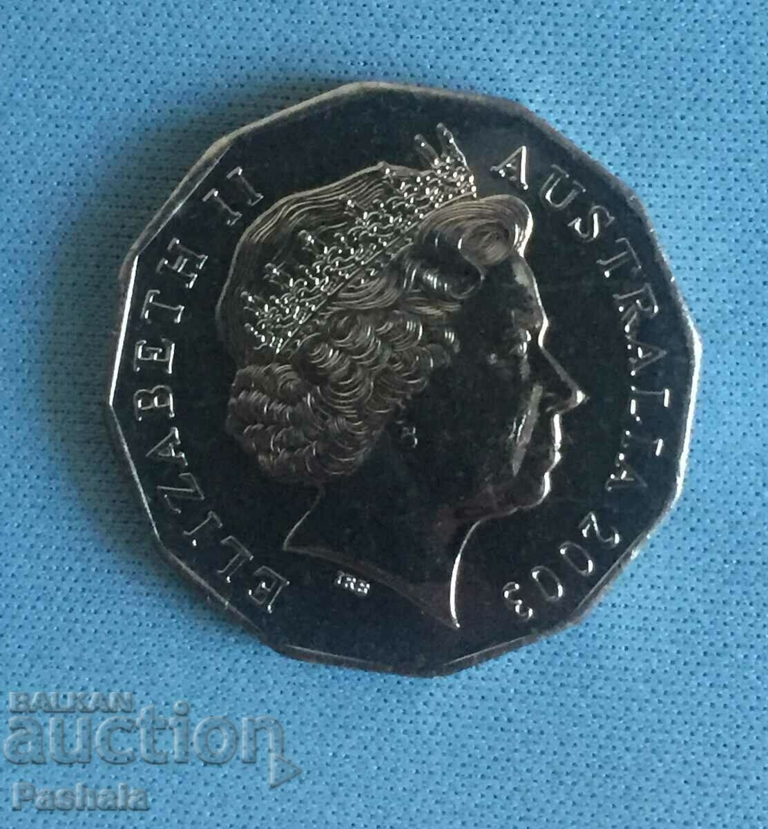 Australia 50 cents 2003 with price 7.00 BGN | € 3.58 Australia 50 cents 2003 with price 7.00 BGN | € 3.58