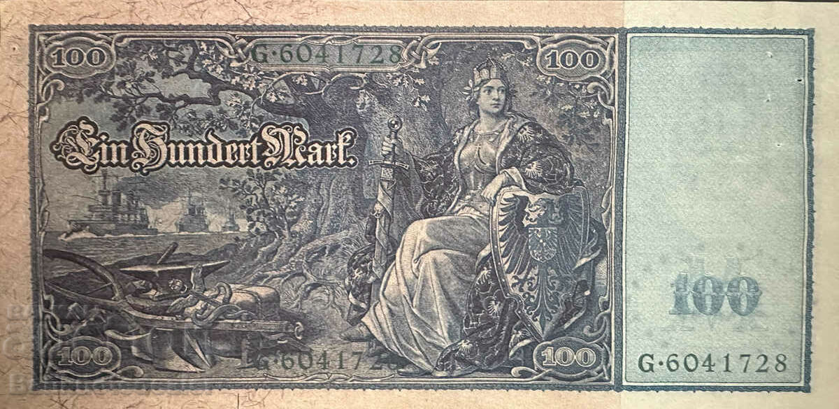 Germany 100 Mark 1910 Pick 43 Ref 1728 Green Seal with price 40.00 BGN | € 20.45 Germany 100 Mark 1910 Pick 43 Ref 1728 Green Seal with price 40.00 BGN | € 20.45