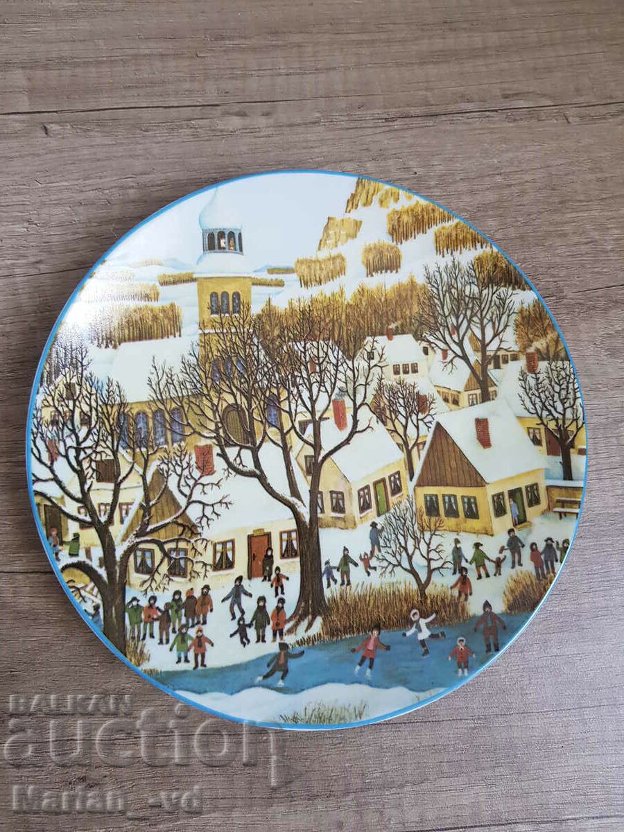 Farfurie de portelan de la Schirnding Bavaria Jahresteller 1979.